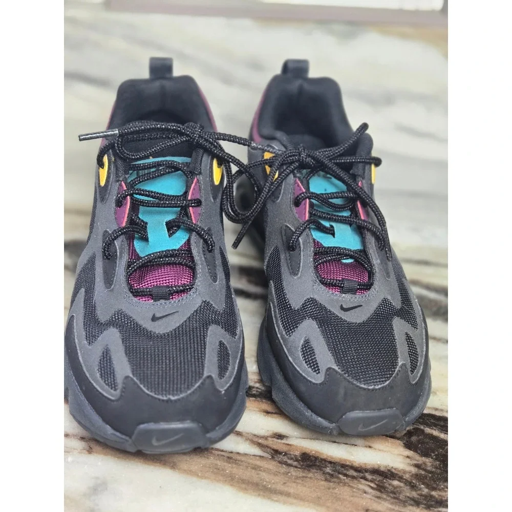 Nike Air Max 200 Black Anthracite‎ Bordeaux Teal AT6175-001 Womens 8.5 Sneakers